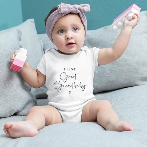 Frist Great Grandbaby Bodysuit for Baby Pregnancy Announcement for Promoted to Great Grandparents Bodysuit in Saudi Arabia