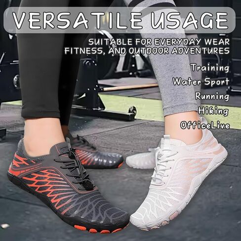 Barefoot Shoes for Women & Men, Grounded Walking Hiking Barefoot Shoes, Wide Toe Box Non-Slip Water Athletic Footwear, Comfortable Vitality Barefoot Footwear, Trail Running Sneakers Unisex in Saudi Arabia