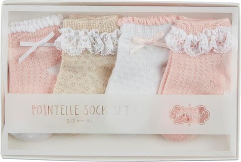 Mud Pie Children's Pointelle Sock Box Set; 0-12M in Saudi Arabia
