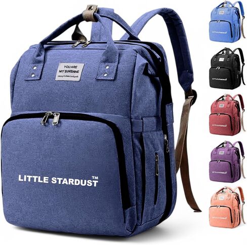 Baby Diaper Bag Backpack is a large, water-resistant lavender | purple travel diaper tote for moms and dads, featuring spacious compartments and a multi-function, easy-use design. in Saudi Arabia