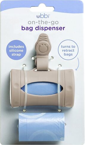 Ubbi Baby Wipes Dispenser | Baby Wipes Case | Baby Wipes Holder with Weighted Plate, Keeps Wipes Fresh and Non-Slip Rubber Feet, White (Pack of 2) in Saudi Arabia