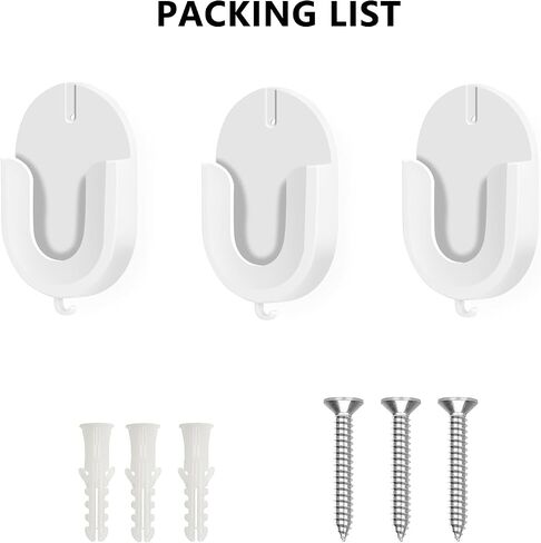 No Drill Wall Mount Compatible with Ring Stick Up Cam and Ring Indoor Cam, Strong Adhesive and No Screws Indoor Camera Mount(3Pack,White) in Kuwait