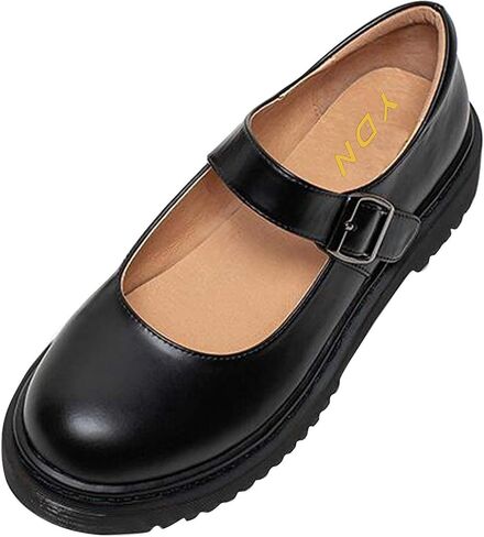YDN Women Classic Round Round Tee Tee Mary Jane Flats Platform قابل للتعديل القابل للتعديل in Kuwait