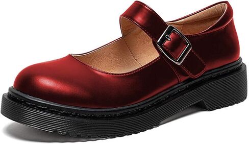 YDN Women Classic Round Round Tee Tee Mary Jane Flats Platform قابل للتعديل القابل للتعديل in Kuwait