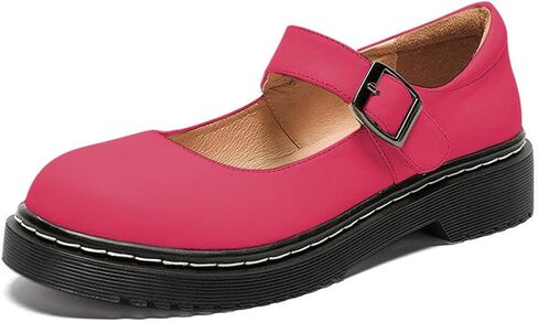 YDN Women Classic Round Round Tee Tee Mary Jane Flats Platform قابل للتعديل القابل للتعديل in Kuwait
