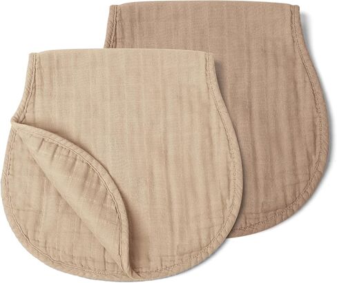 Haakaa Muslin Burp Cloths ، ملابس تجشير الأطفال للأولاد والبنات ، القطن العضوي ، كبير 22.8'x11.4 '، 2pcs in Kuwait