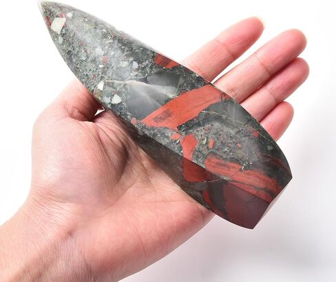 JIC Gem Large Lemon Quartz Obelisk Natural Healing Crystal Point 4 Sides Spiral Tower Energy Gemstone Home Decor 1.1-1.7 Lbs in Kuwait