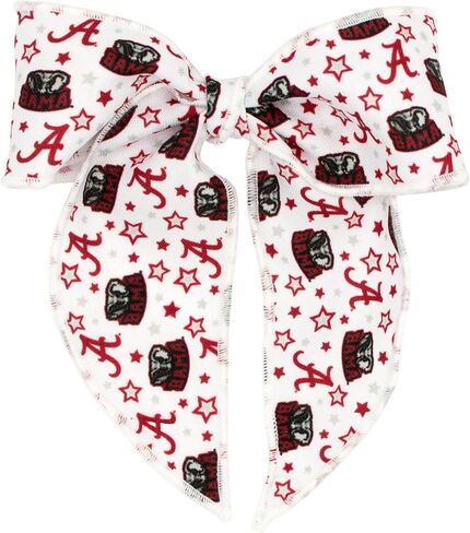 Divine Creations Girls' Collegiate Themed Game Day Whimsy Long Tail Hair Bow by Wee Ones on a WeeStay Clip, King, Tennessee Volunteers in Saudi Arabia