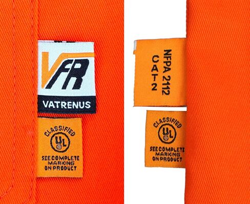 VATRENUS FR Shirts 7.5OZ High Visibility/High Vis Flame Resistant 100% Cotton Men's Pre-Washed Fire Retardant Work Shirt in Kuwait