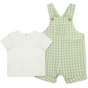 Little Me Baby-Boys 2-piece Gauze Tee Shirt and Shortall Set