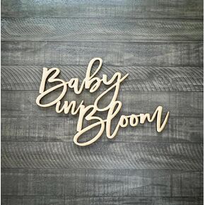 Baby in Bloom Sign for Backdrop,Baby Shower Decorations for Girl or Boy,Gender Reveal Pregnancy Wall Decor Party Backdrop Photography Background