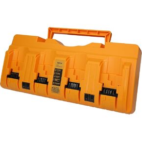 DCB104 Charger Station Replacement for Dewalt Battery Charger DCB102 DCB118 DCB107 DCB115, 4-Port Battery Charger Compatible with Dewalt 12V 20V Max Li-ion Batteries DCB205 DCB206 DCB207 DCB606 DCB127