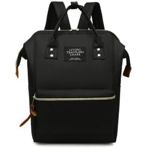 Waterproof Diaper Bag Backpack for Moms - Large Capacity,Stylish & Durable, Multi-Functional with Insulated Pockets,Travel-Friendly Design for Moms & Dads, Unisex.Black.