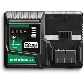 Metabo HPT 12.0A Quick Charger, 18V/36V MultiVolt Battery Charger, Fast Charging with USB Port, 50% Reduced Charging Times, Compatible with Metabo HPT 18V, 36V, and MultiVolt Batteries, UC36YSL2