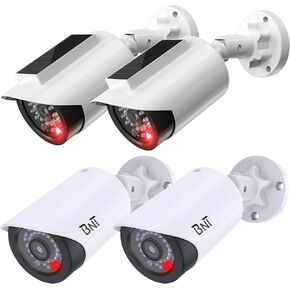 BNT Dummy Fake Security Camera,Solar Powered Fake Security Camera