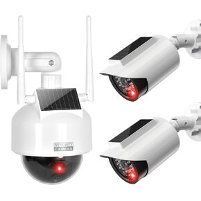 BNT Solar Powered Fake Security Camera