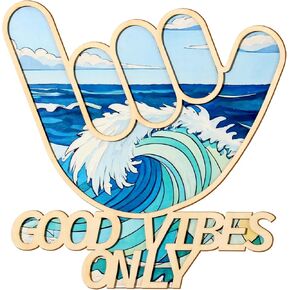 Bnesi Wooden Hawaiian Decor Surfer Hand Surfer Decor Decor Cool Surf Board Decor Decor Beach Room Decor