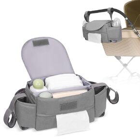 Skycase Stroller Organizer with Cup Holder - Stroller Caddy - Universal Stroller Organizer for Fit Baby Paper, Diaper, Baby Necessaries