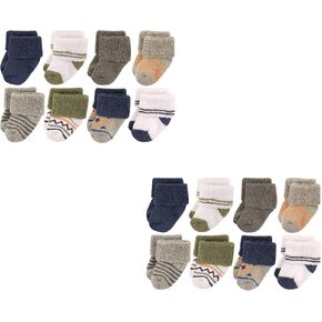 Luvable Friends Baby Baby Newborn و Baby Terry Socks Multi-Pack