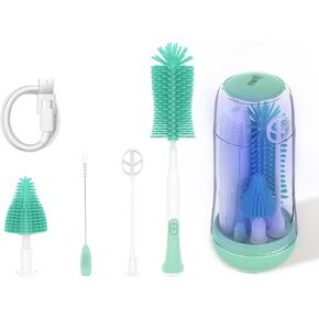 Electric Bottle Brush, Baby Bottle Cleaner (Red)