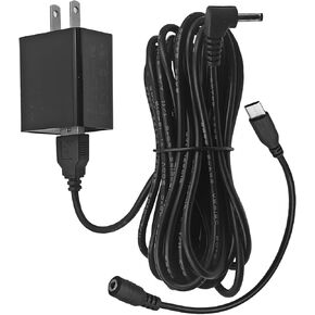 استبدال محول الطاقة لعصا حلقة بطارية كام/3rd Gen/2nd Gen/Plug-in & Ring Pan Tilt Up Camera Charger Cord 11.4ft