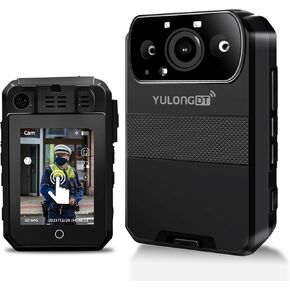 【2025 Upgrade】YULONGDT 2K Body Camera with Audio and Video Recording,10X Digital Zoom Bodycam with 2.4 Inch Touch Screen,Night vision,Loop Recording,for Police,Personal,Civilians,Law Enforcement(128G)