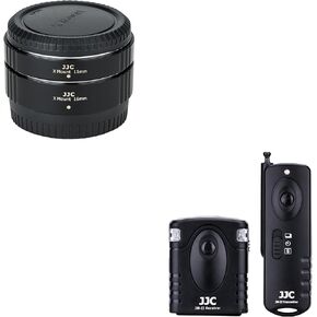 JJC X Mount Auto Focus Macro Extension Tube & Radio Wireless Remote Shutter Release for Fuji Fujifilm X-T5 X-T4 X-T3 X-T30 II X-T30 X-T20 X-T2 X-T10 XT5 XT4 XT3 XT30II XT30 XT20 & More Cameras