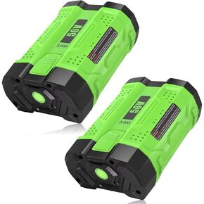2Pack 56V 3.0Ah Replacement for EGO 56V Battery Compatible with EGO 56v Lithium Battery BA2800 BA2800T BA1400 BA4200 BA4200T Compatible with EGO 56Volt Power+ Cordless Tools (Green)