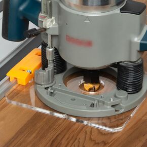 POWERTEC 72017 Router Guide Rail Adapter for Bosch 1617 Plunge Router - Compatible with Powertec, Makita, Festool, Milwaukee, Kreg ACS, WEN, Triton, and Ridgid Track Saw Guide Rails