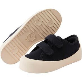 Boys Girls Kids Shoes Dual Hook and Loops Cupsole Casual Lightweight Canvas Sneakers with Soprt Sole