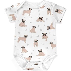 Baby and Dog Clothes, Cute Dog Theme Baby Onesie, Short Sleeve Infant Dog Baby Stuff Shower Gifts for Boys Girls