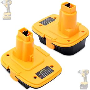 2-Pack DM18D Adapter Compatible with DeWalt 18V Tools, Adapter Compatible with Dewalt 20V MAX & M-18 18V Lithium Battery to Replace Old 18-Volt XRP NiCad Battery