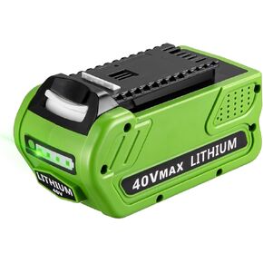 FirstPower Replacement for Greenworks 40V Battery 6.0Ah Lithium 29472 29462 - Compatible with 40v Greenworks Battery Tools 24252 25322 20262 29252 20202