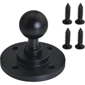 1 Set Universal Ball Head Mount 17mm Base with Self-Tapping Screws Mounting Ball Metal for Connecting Camera Tripod Connectors Wall Outdoor Desktop Fixed Base