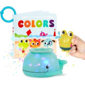 B. toys – Baby Bath Book – Educational Book for Babies – Book About Colors – Waterproof Bathtub Toys – 6 Months + – Tub Time Books - Colors