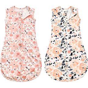Baby Sleep Sack Sleep Bag Infant Wearable Blanket 100% Cotton 0.5 TOG 2 Packs