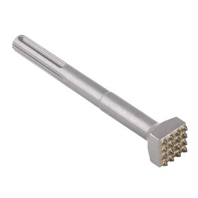 SDS Plus Bushing Tool 16 Tips, 6'' X 1-1/4'' Square Head Concrete Roughness Coating Remove Bushing Bit for Rotary Hammer, Chisel Drill Bit for Masonry, Brick Wall