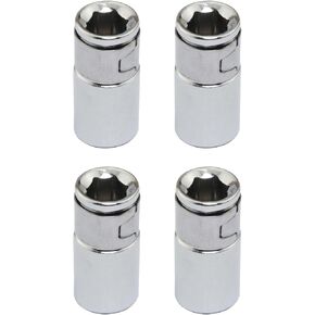 4pcs Square Driver to 1/4Inch Hex Socket Bit Converter Screwdriver Bit Adapter Shallow Socket Screwdriver Bit Step Drill Chamfer Converter