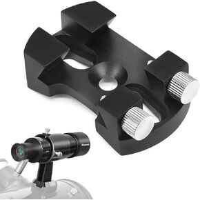 Astromania 9x50 Illuminated Finder Scope, Black - Bundle with - Universal Quick Release Finder Shoe Base