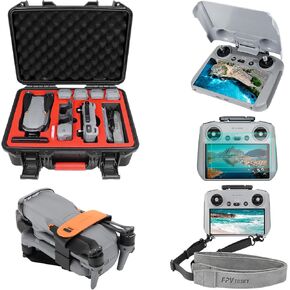FPVtosky Air 3S/ Air 3 Accessories Bundle 5-IN-1 Accessories Kit, DJI Air 3S/ Air 3 Case, Neck Lanyard, Screen Protector, Sunshade Protective Cover, Propeller Holder for DJI Air 3S/ Air 3 Accessories