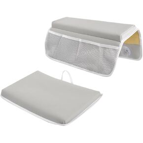 Bath Kneeler and Elbow Rest Pad Set Non-Slip Kneeling Pad, 1.18 Inch Thick Non-Slip Kneeling Pad with Storage Pockets,Bath Kneeling Pad for Bathing Baby