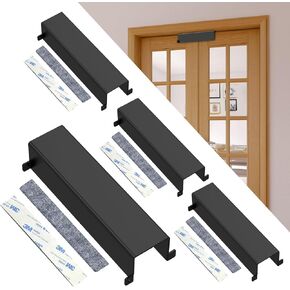 Metal Bifold Door Lock,Fits Bi-Fold Closet Doors, Cabinet Locks Baby Proofing, Safety Keep Toddler, Cats and Dogs Out of Cabinets, Pantry (White, Small 2PCS)