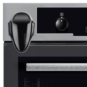 Child Safety Oven Door Lock, 1 Pack, Designed for Baby Proofing with Enhanced Heat-Resistant Material, Easy No-Tool Installation for Secure Cabinet and Drawer Protection, Black