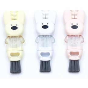 4-in-1 Cup Lid Cleaning Brush - Upgrated Multifunctional Bottle Brush, Gap Cleaner Tool, Crevice Brush for Tight Spaces, Baby Bottle Brush Cleaner, Mutipurpose Tiny Silicone Cup Holder Cleaner(3 PCS)