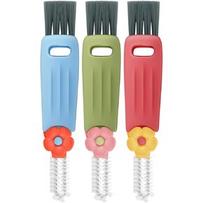 3 in 1 Cup Lid Gap Cleaning Brush Set - Multifunctional Crevice Cleaning Brush Tool for Lid, Water Bottle, Cups, Gap and Tight Spaces - Small 3 in 1 Cup Lid Brush for Cleaning, 3 Packs