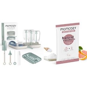 Momcozy Bottle Brush Set & Momcozy Natural Breast Pump Wipes