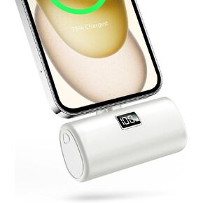 Portable Charger Small Power Bank with LCD Display, 20W Fast Charging Mini Portable Phone Charger Battery Bank