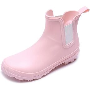 Harssidanzar Womens Short Rain Boots Shoes Garden Garden أحذية مضادة للانزلاق في الكاحل من أجل HL215US في الهواء الطلق in Kuwait