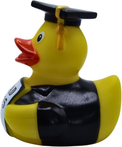 Rubber Duck (Diploma) - Graduation Toy - Yellow, Orange, Black, White - 3" x 3" x 3.25" - Unisex - Ages 5+ in Saudi Arabia