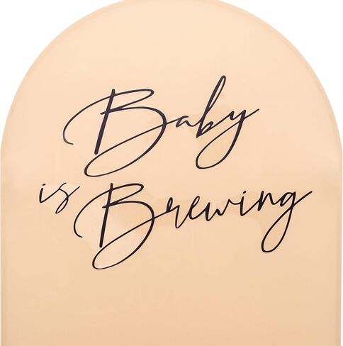 Baby is Brewing Wall Decal - Baby Shower Party Supplies, Baby Gender Reveal Party Decor, Brewing Sign Balloon Arch Decoration(Baby is Brewing) in Saudi Arabia